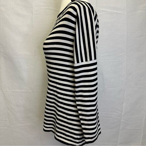 Max Mara Weekend Striped Silk Blend Knit Top - Size Medium - Picture 5 of 12